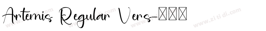 Artemis Regular Vers字体转换